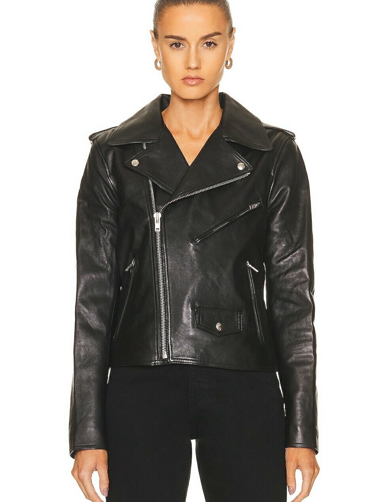 Helmut Lang Black Leather Moto Jacket